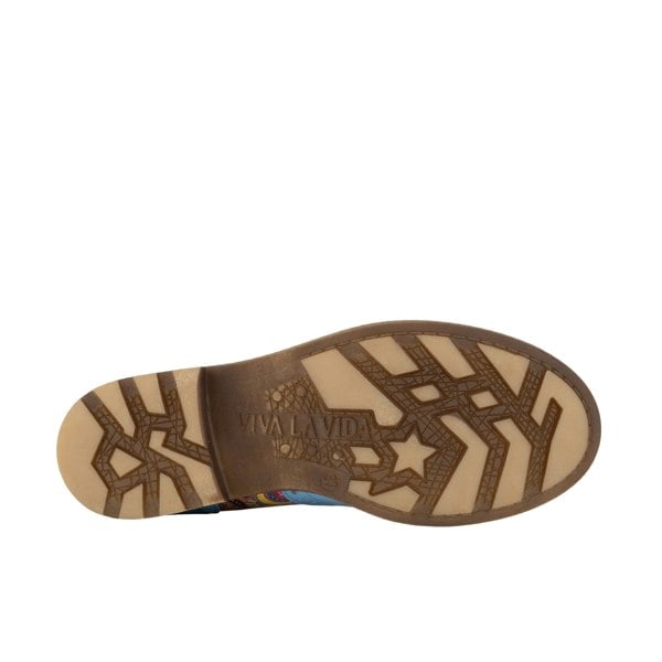 Embassy London DreamFiters - Light Blue - Women's round toe leather derby shoe on durable sole