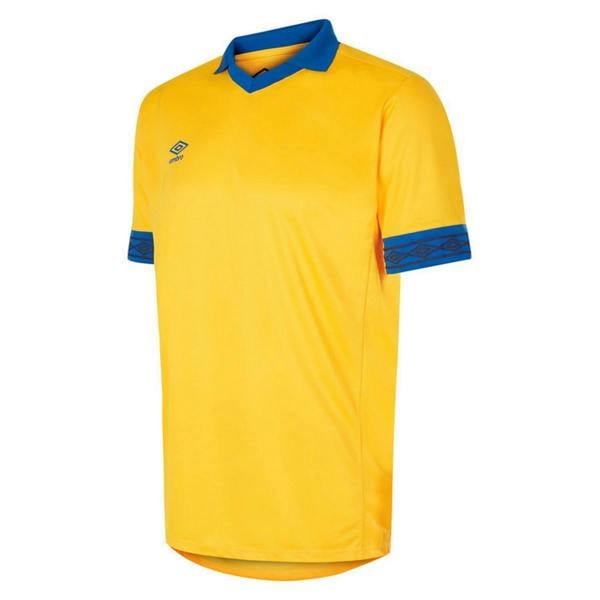 Umbro Childrens/Kids Tempest Short-Sleeved Jersey - Yellow/Royal Blue - 