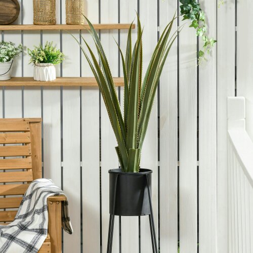 Wyld Haus Lisu Raha Artificial Agave Style Succulent Plant In Pot For Indoor Or Outdoor Placement