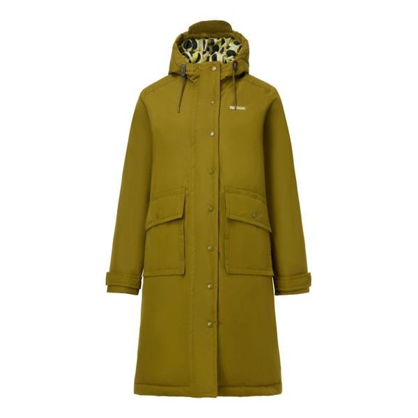 Regatta Womens/Ladies Orla Kiely Insulated Longline Waterproof Jacket - Fur Green/Olive - 