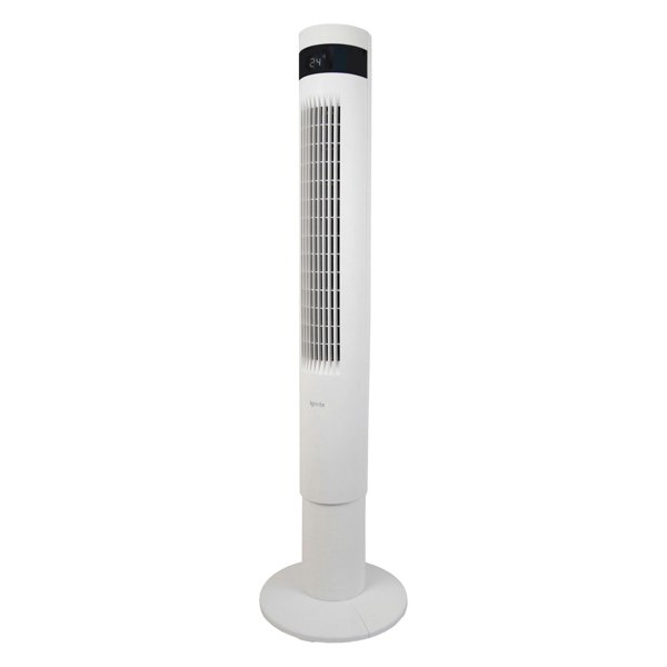 igenix 43 Inch Digital Tower Fan, 3 Speed Settings, White