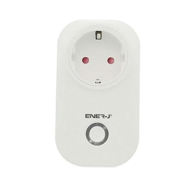 ENER-J 1600W WiFi Smart EU Plug with Energy Monitor, Smart Socket, App & Voice Control, Alexa & Google Home Compatible