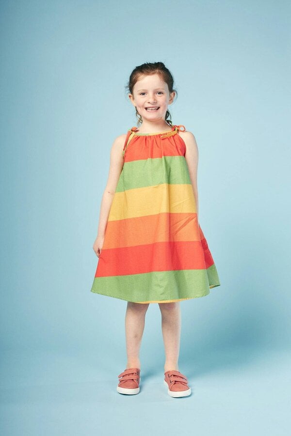 Lucy & Sam Stripe Swing Dress