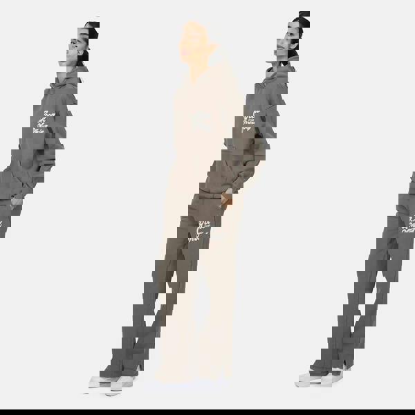 Good For Nothing Taupe Relaxed Hoodie - Taupe Image 5