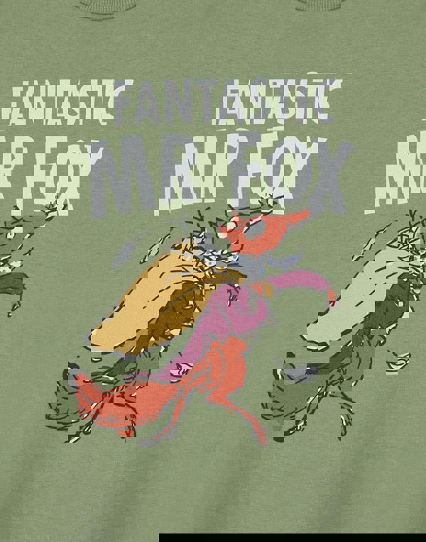 Roald Dahl Unisex Kids Green Fantastic Mr Fox Short Sleeved T-Shirt