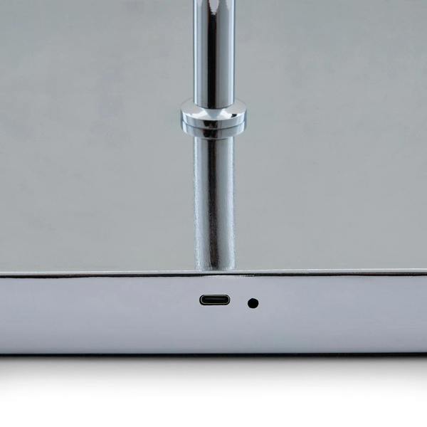 Lustre Polished Chrome LED Rechargeable Floor Lamp