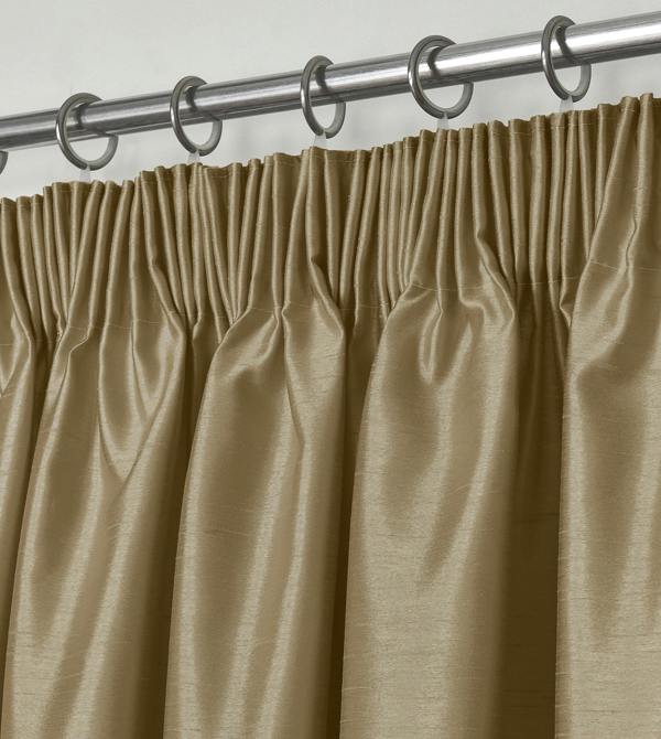 Intimates Elegant Faux Silk Curtains - Fully Lined Window Drapes with Header Tape Top, Luxury Design with Tiebacks - 168cm x 229cm