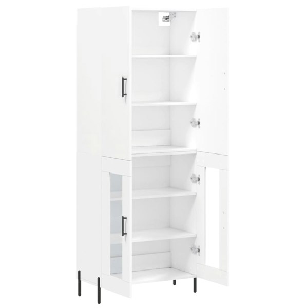 Berkfield Highboard White 69.5x34x180 cm Engineered Wood