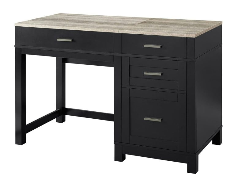 Dorel Home Carver Lift Top Office Desk Black