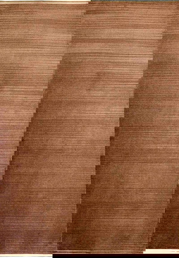 Arlo Textured Rug in warm brown tone with soft stripe design, perfect for adding sophistication to interiors.
