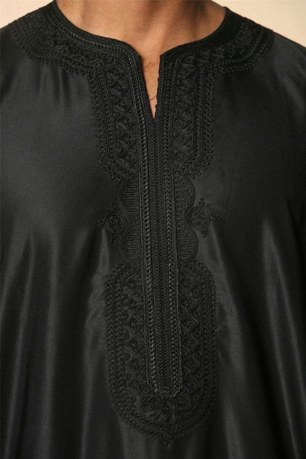 Infinity Leather Men's Moroccan Thobe Djellaba Jubba Robe Eid