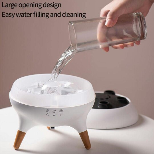 Havendro 7 Color Flame Aroma Diffuser Humidifier USB Desktop Simulation Light Purifier