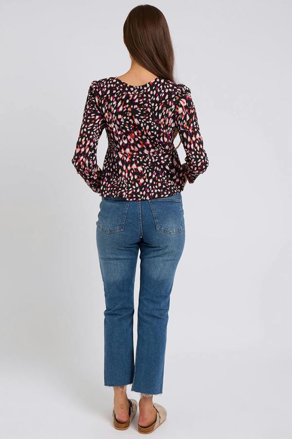 Urban Bliss Tulipa Cut Out Tie Neck Top