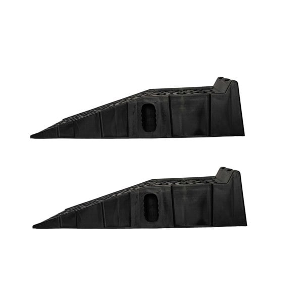 Samuel Alexander 21cm x 90cm Set of 2 Black Plastic Heavy Duty Car Service Ramps