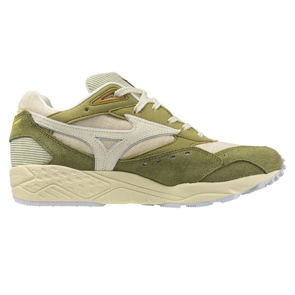 Mizuno Mens Contender Sportstyle Suede Shoes - Green/White