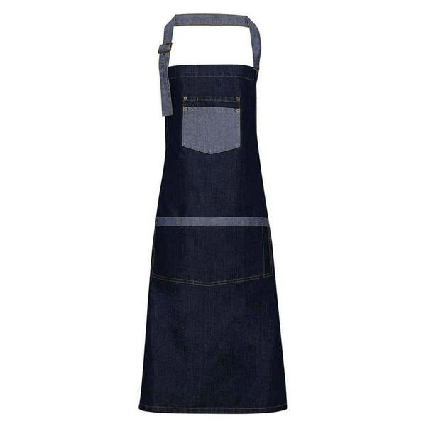 Premier Unisex Adult Domain Full Apron - Indigo Denim
