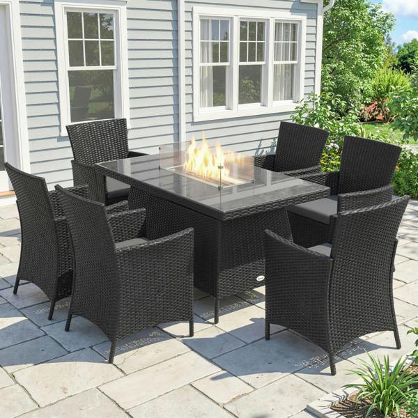 Patio Rattan Dining Set