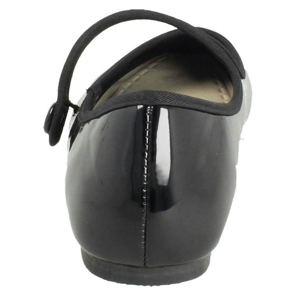 Savannah Ladies Savannah Flat Elasticated Strap Slip On Smart Shoes F80584