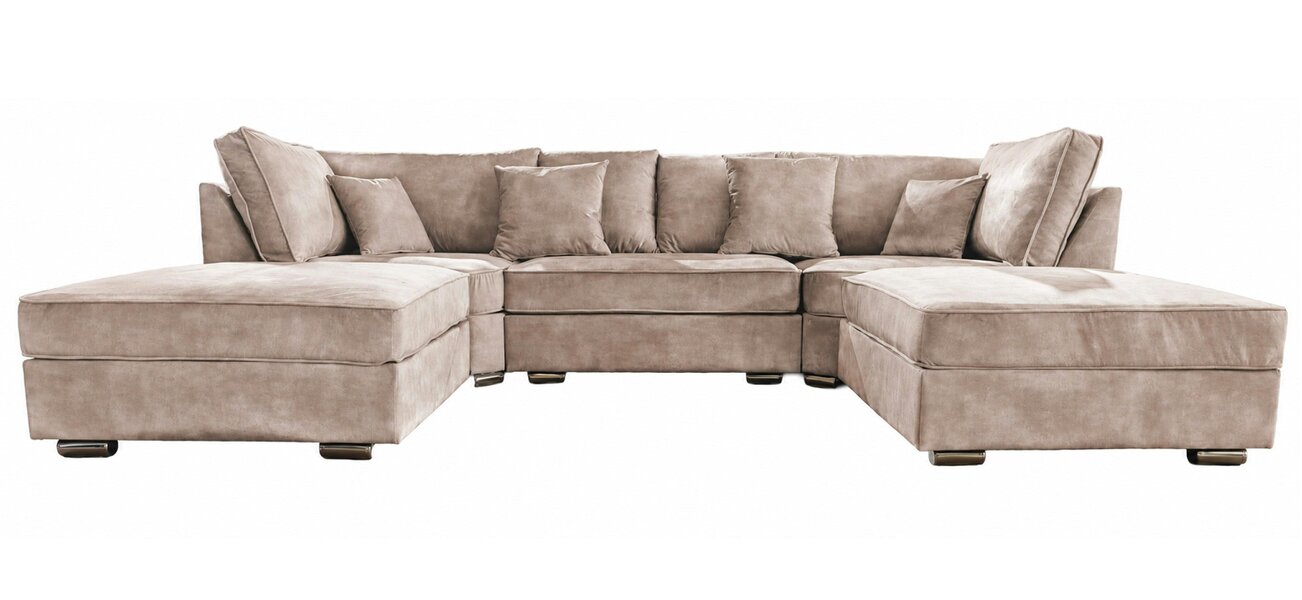 Outdoor Living The Chelsea U-Shaped Modular Corner Sofa with Deep Seat