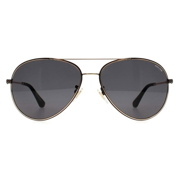 Police Sunglasses SPLL11 Octane 8 0302 Black Rose Gold Grey Green