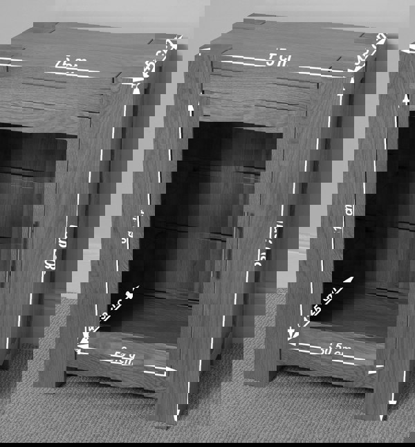 That's Furniture Kuba Solid Oak Media Unit with Storage