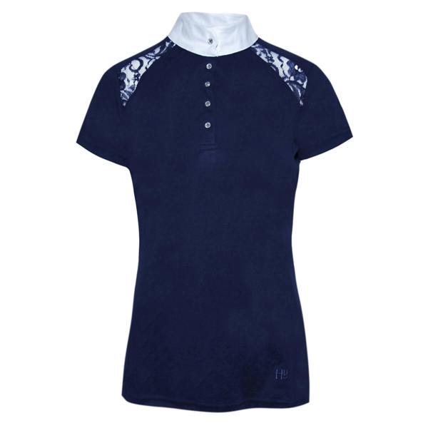 HyFASHION Womens/Ladies Laila Lace Show Shirt - Navy - 