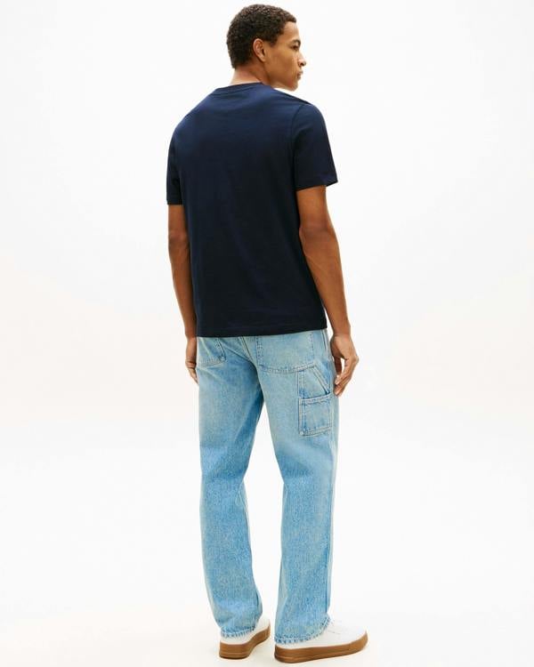 Tommy Hilfiger Brand Love Mono Stack Mens T-Shirt - Desert Sky