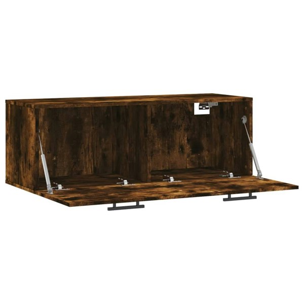 Berkfield Wall Cabinet Smoked Oak 100x36.5x35 cm Engineered Wood