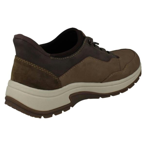 Rieker Mens Rieker Ready2Go Elasticated Lace Wide Fitting Shoes 11055