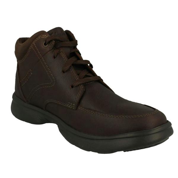 Clarks Mens Clarks Ortholite Featured Lace Up Ankle Boots Bradley Mid