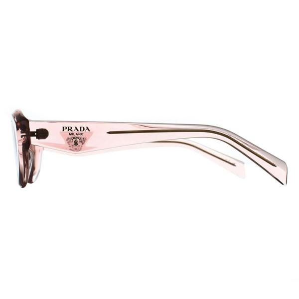 Prada Sunglasses PR26ZS 19Q10D Transparent Peach Light Brown