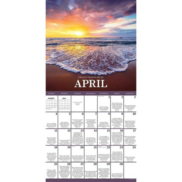Religion Daily Verse Calendar 2027, Wall Calendars, Month To View, Lifestyle, Gift