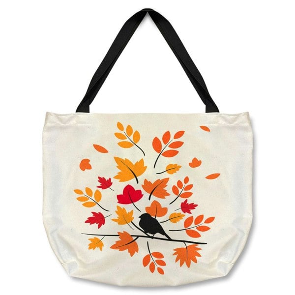 Benjamin Tate Design Autumn Bird On Branch Tote bag