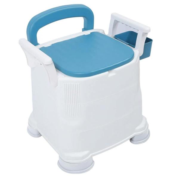Havendro Mobile Adult Bedside Commode Toilet With Detachable Armrests Odorless Design