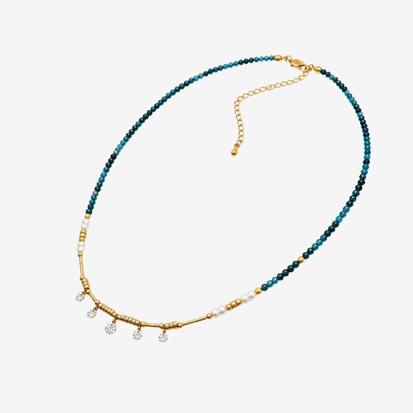 Uchi & Soto Enso Bead and Stone Necklace
