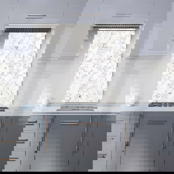 Warren Reed - Designer Chunky White Quartz Effect Kitchen Splashback