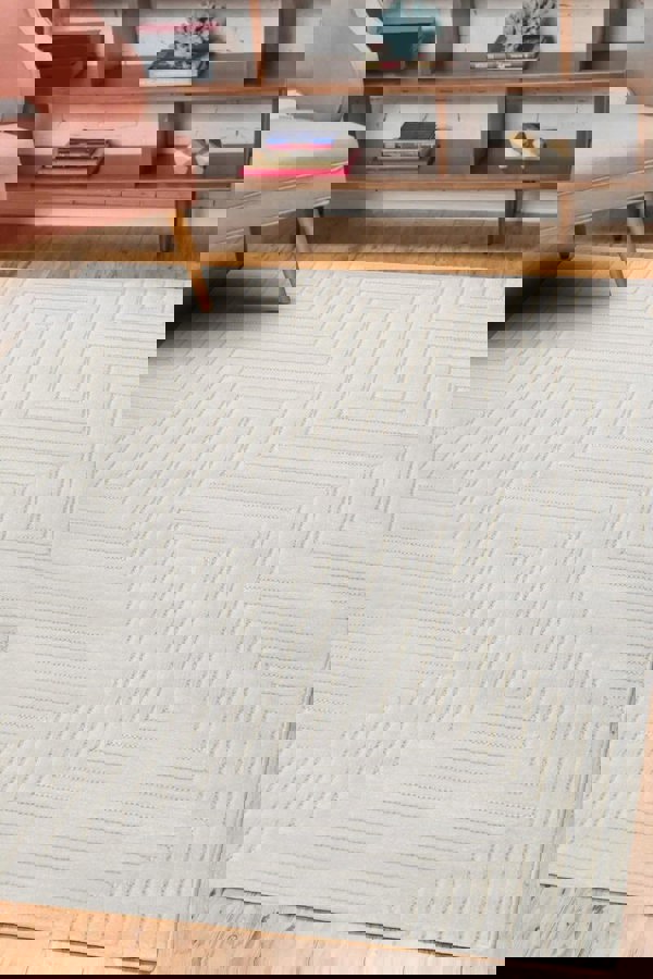 Malmo Maze Rug – Geometric 3D Textured Design