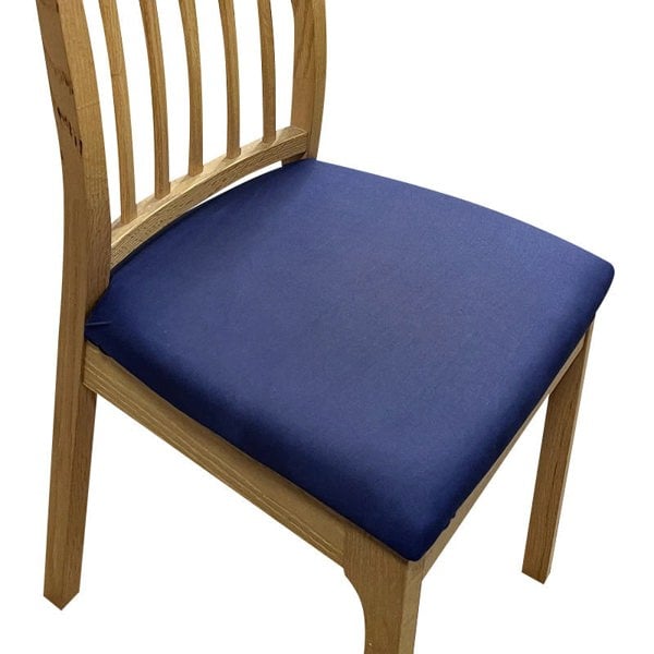 Anyseat Chair Cover Navy Blue Plain No Print Stretch Seat Cover for Home Dinning Kitchen Washable Removable