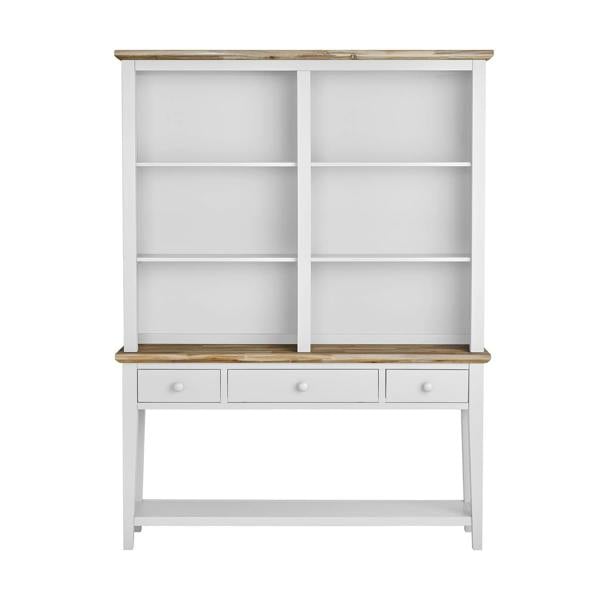 Statement Furniture Florence Console Table and Hutch, Display Cabinet with Shelves