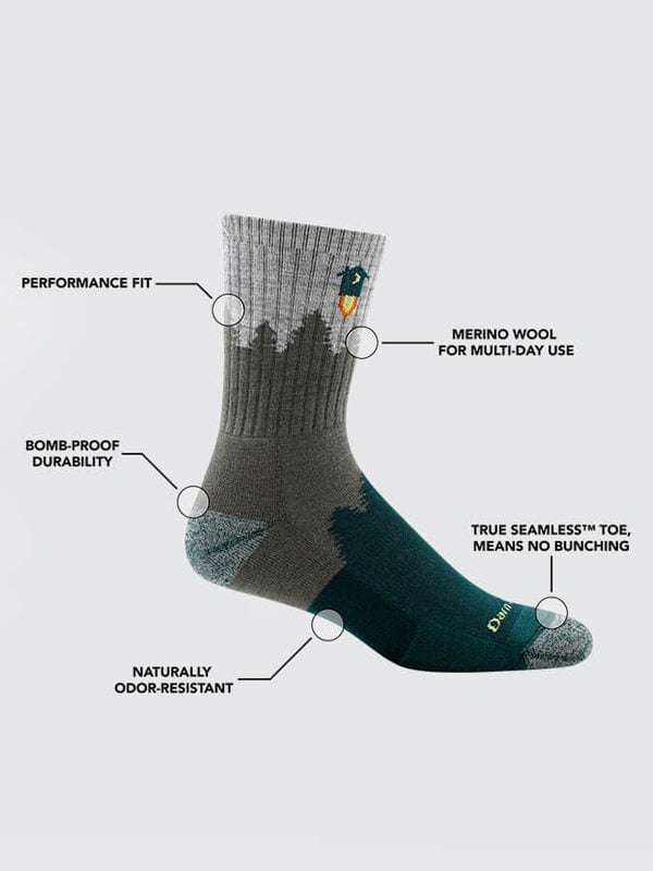 Darn Tough 1974 Micro Crew Midweight Hiking Men's Cushion Socks