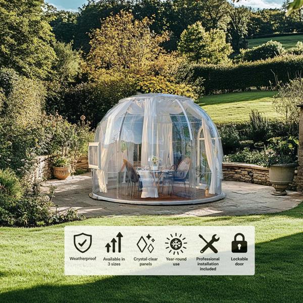 Nicoman Premium PVC Glass Dome – Supplied & Installed