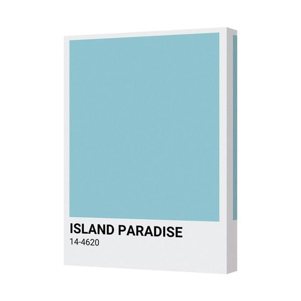 Benjamin Tate Design Island Paradise Turquoise Canvas Print Wall Art 14 4620