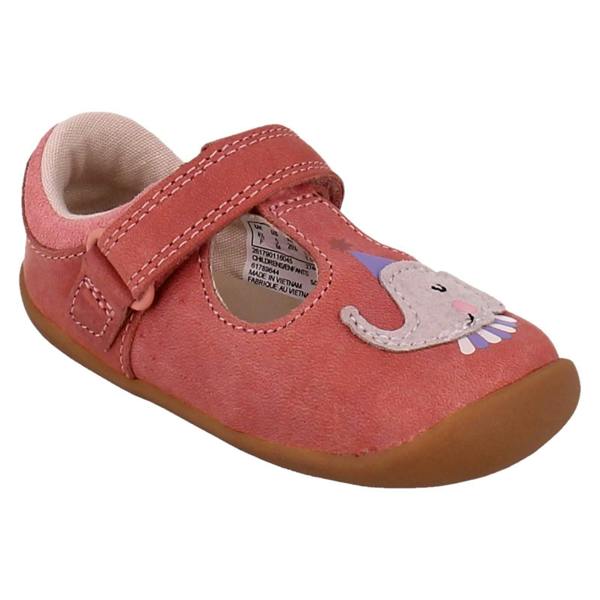 Clarks Girls Clarks Elephant And Lion Design T-Bar Shoes Roamer Hats
