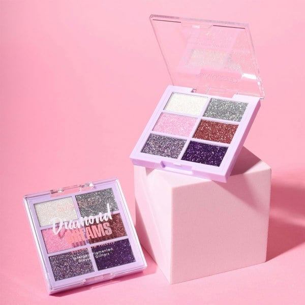 Sunkissed Diamond Dreams Eyeshadow Palette ( 6 x 1.1g Eyeshadow) Intensely Pigmented Pressed Glitters