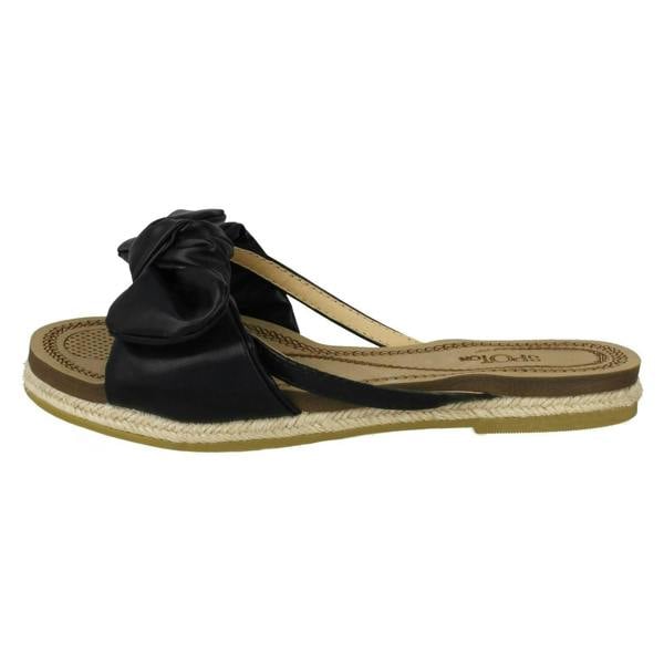 Savannah Ladies Savannah Flat Rope Edged Mules