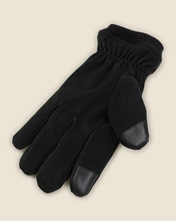 Larsson & Co Black Touchscreen Gloves With Fleece Lining