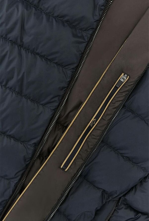 Paul & Shark Ultralight Down Jacket with Removable Wool Sleeves