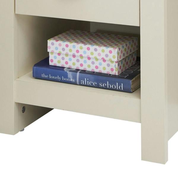 Timber Art Design Lisbon 1 Drawer Bedside Cabinet Bedroom Furniture Nightstand Table