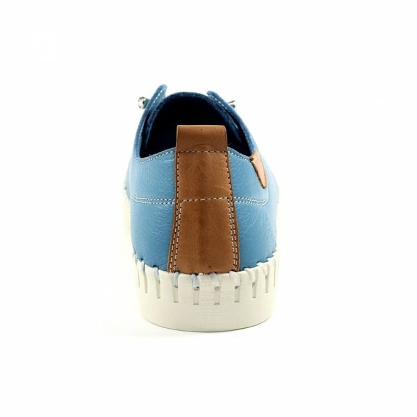 Lunar Women's Flamborough Leather Shoes - Mid Blue