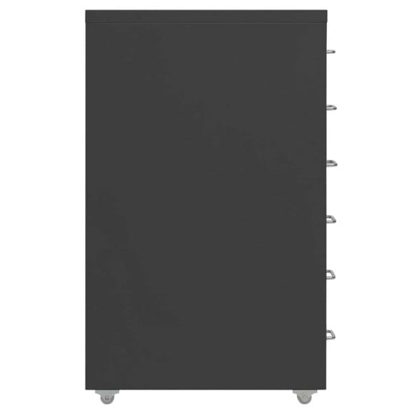 Berkfield Mobile File Cabinet Anthracite 28x41x69 cm Metal
